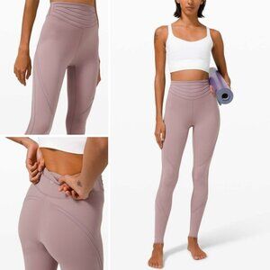 LULULEMON Get in Line Super High Rise Tight 28" Leggings Size 4